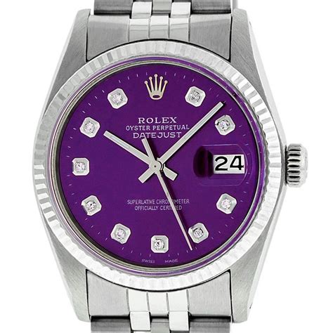 rolex purple face mens|rolex purple dial.